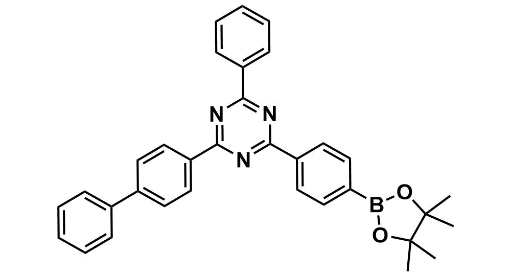 2-([1,1'-biphenyl]-4-yl)-4-phenyl-6-(4-(4,4,5,5-tetramethyl-1,3,2-dioxaborolan-2-yl)phenyl)-1,3,5-triazine