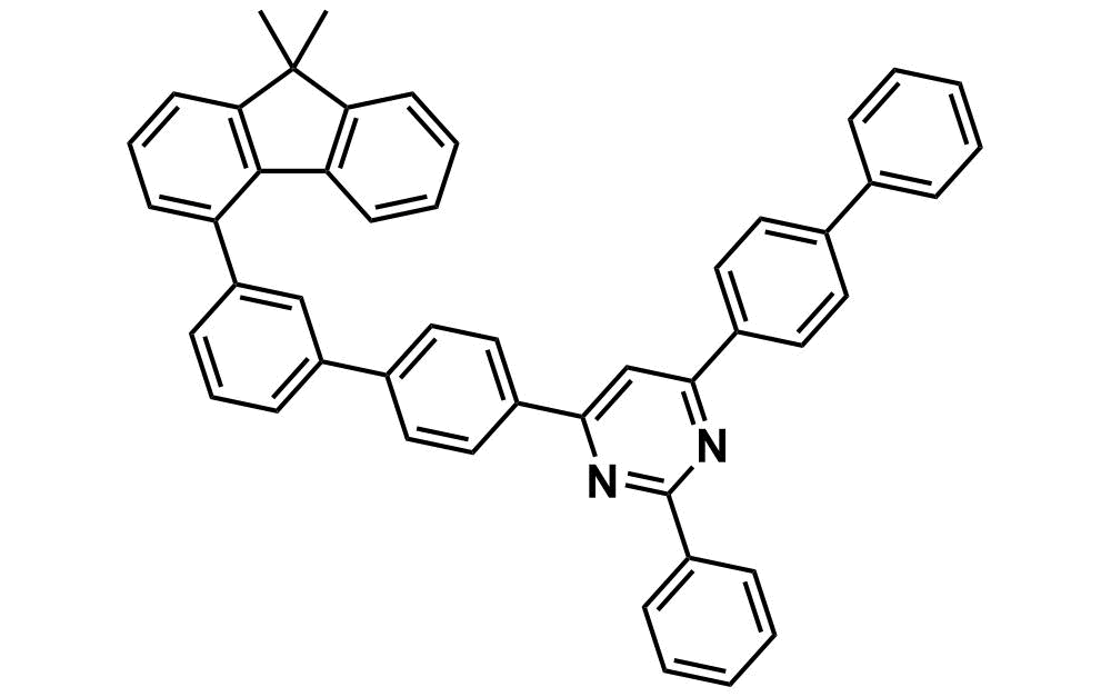 4-([1,1'-Biphenyl]-4-yl)-6-(3'-(9,9-dimethyl-9H-fluoren-4-yl)-[1,1'-biphenyl]-4-yl)-2-phenylpyrimidine