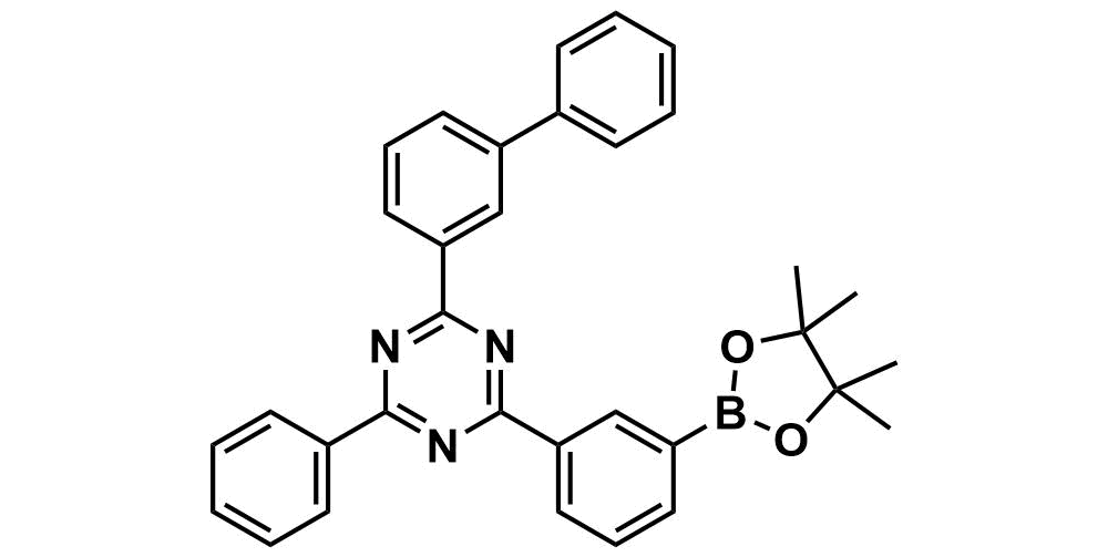 2-([1,1'-Biphenyl]-3-yl)-4-phenyl-6-(3-(4,4,5,5-tetramethyl-1,3,2-dioxaborolan-2-yl)phenyl)-1,3,5-triazine