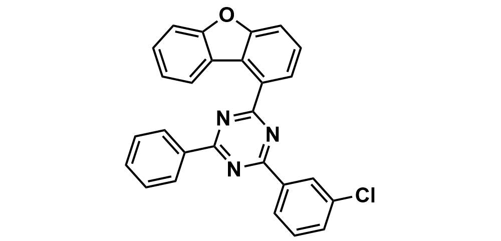 1,3,5-Triazine, 2-(3-chlorophenyl)-4-(1-dibenzofuranyl)-6-phenyl-