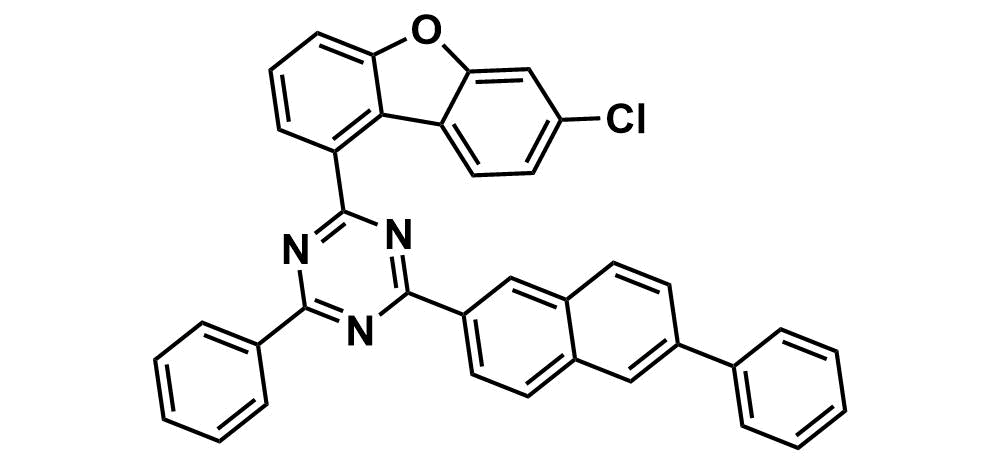 1,3,5-Triazine, 2-(7-chloro-1-dibenzofuranyl)-4-phenyl-6-(6-phenyl-2-naphthalenyl)-