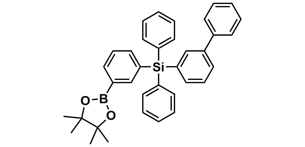 [1,1'-biphenyl]-3-yldiphenyl(3-(4,4,5,5-tetramethyl-1,3,2-dioxaborolan-2-yl)phenyl)silane