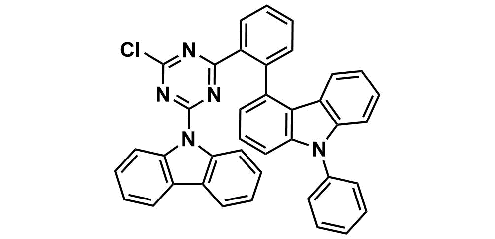 4-(2-(4-(9H-carbazol-9-yl)-6-chloro-1,3,5-triazin-2-yl)phenyl)-9-phenyl-9H-carbazole