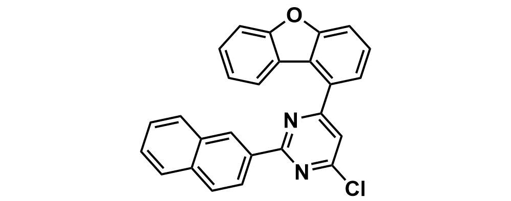 4-chloro-6-(dibenzo[b,d]furan-1-yl)-2-(naphthalen-2-yl)pyrimidine