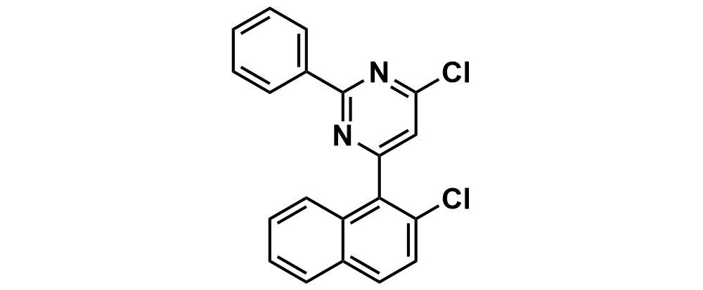 4-chloro-6-(2-chloronaphthalen-1-yl)-2-phenylpyrimidine