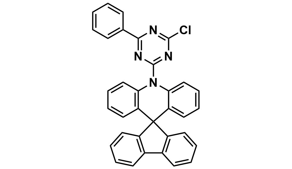 10-(4-chloro-6-phenyl-1,3,5-triazin-2-yl)-10H-spiro[acridine-9,9'-fluorene]