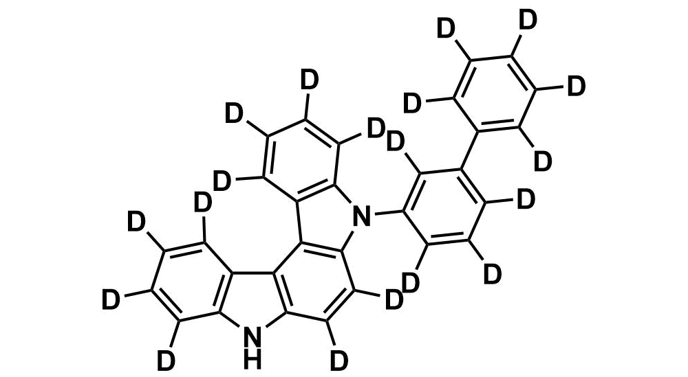 5-([1,1'-biphenyl]-3-yl-d9)-5,8-dihydroindolo[2,3-c]carbazole-1,2,3,4,6,7,9,10,11,12-d10