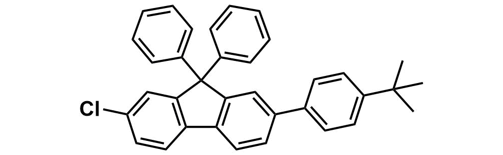 2-(4-(tert-butyl)phenyl)-7-chloro-9,9-diphenyl-9H-fluorene hq-0724